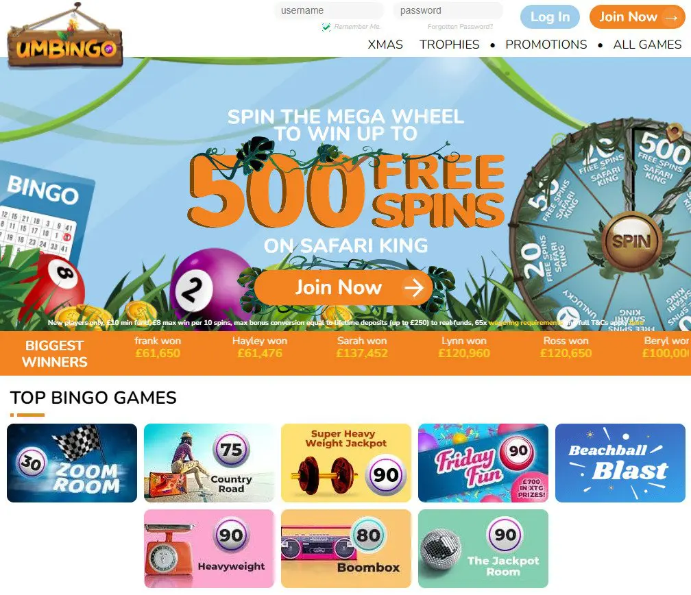 Umbingo Payment Methods 2024