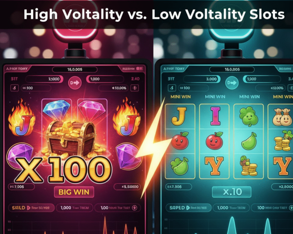 High Volatility vs. Low Volatility Slots