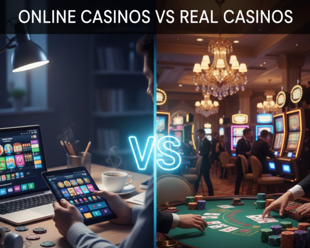 Online Casinos vs Real Casinos